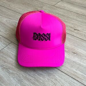 BOSSI Neoprene Logo Trucker Hat, Available For Sale